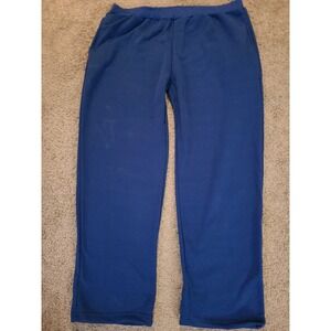 Mens Fleece Lined Sweatpants Wide Straight Leg Blue 3X New